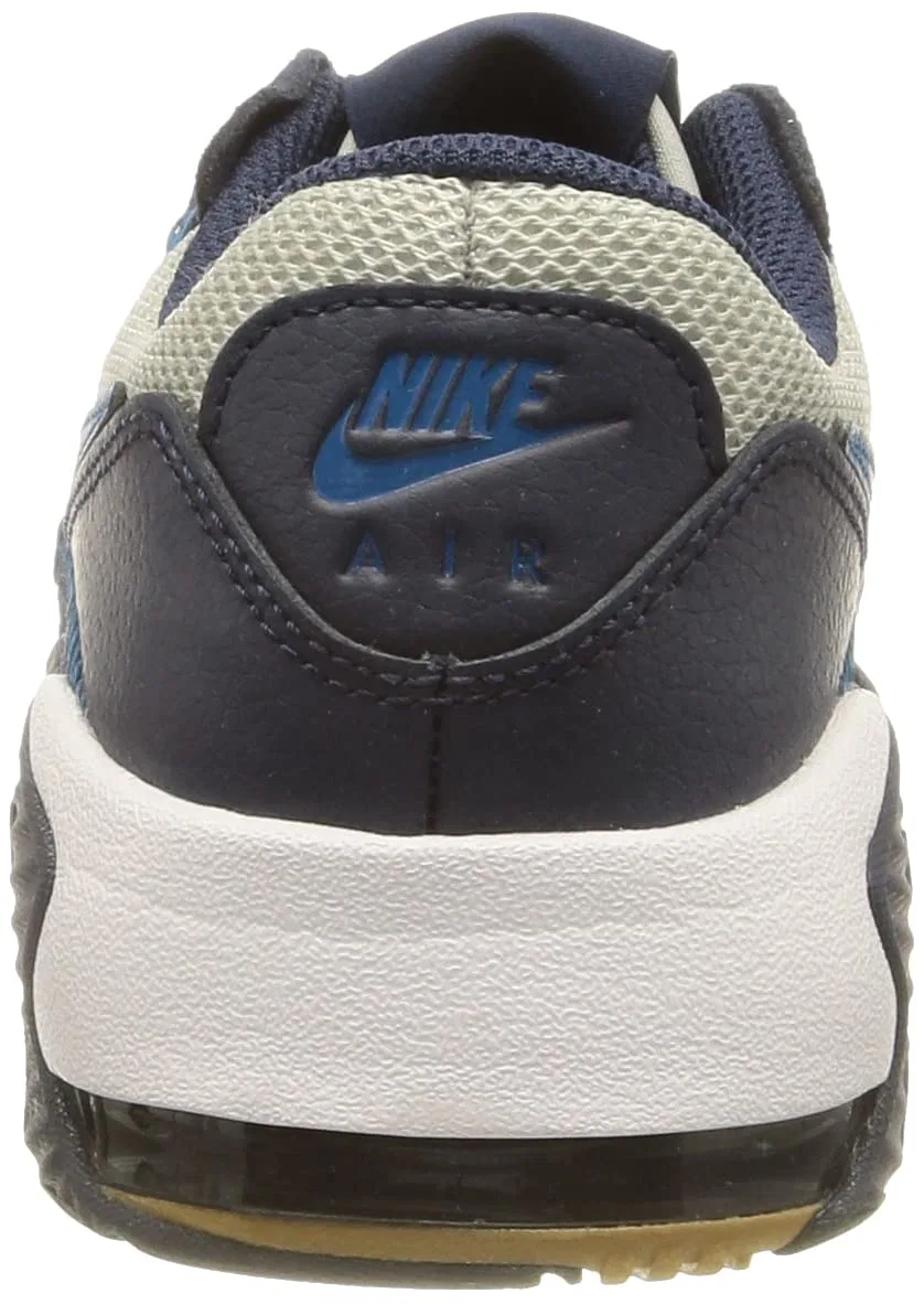 Детские кроссовки для мальчиков с амортизацией NIKE Air Max Excee NIKE, Grey Fog Imperial Blue Midnight Navy — фото 3