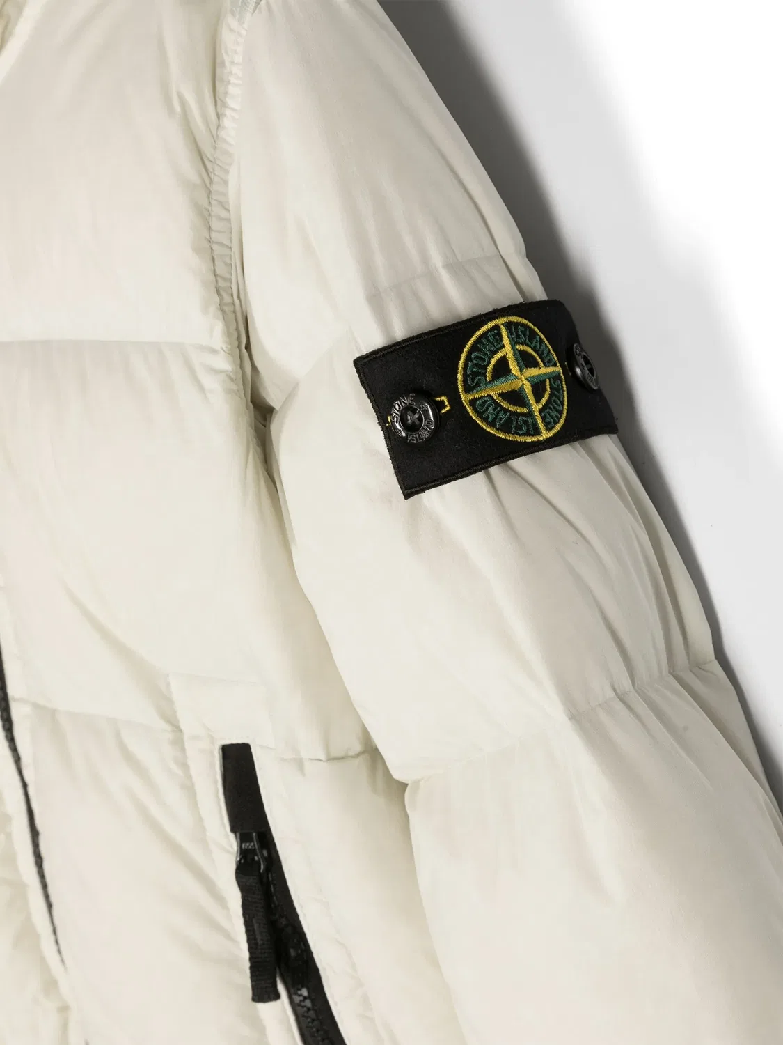 Утепленная куртка с эмблемой компаса Stone Island, светло-бежевый — фото 3