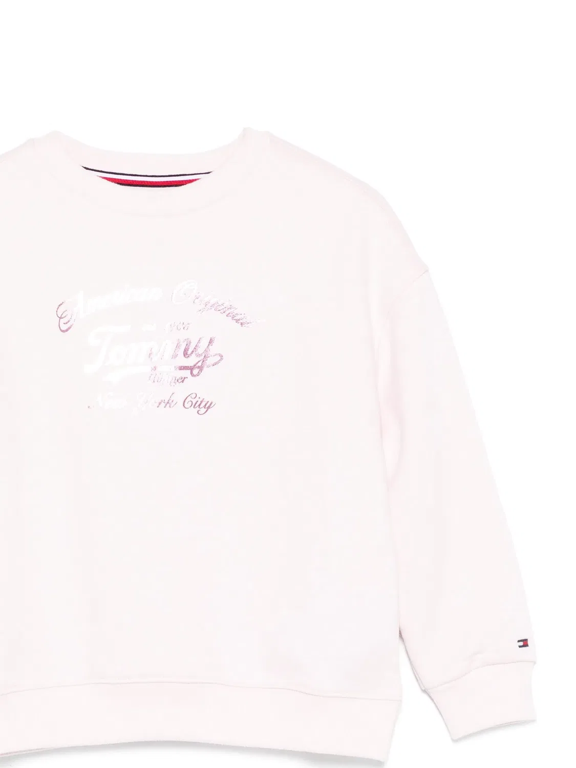 Свитшот с логотипом и длинными рукавами Tommy Hilfiger, розовый — фото 2