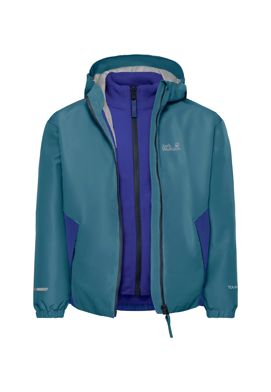 Куртка унисекс Iceland 3in1 jkt k - куртка для активного отдыха Jack Wolfskin, Galapagos