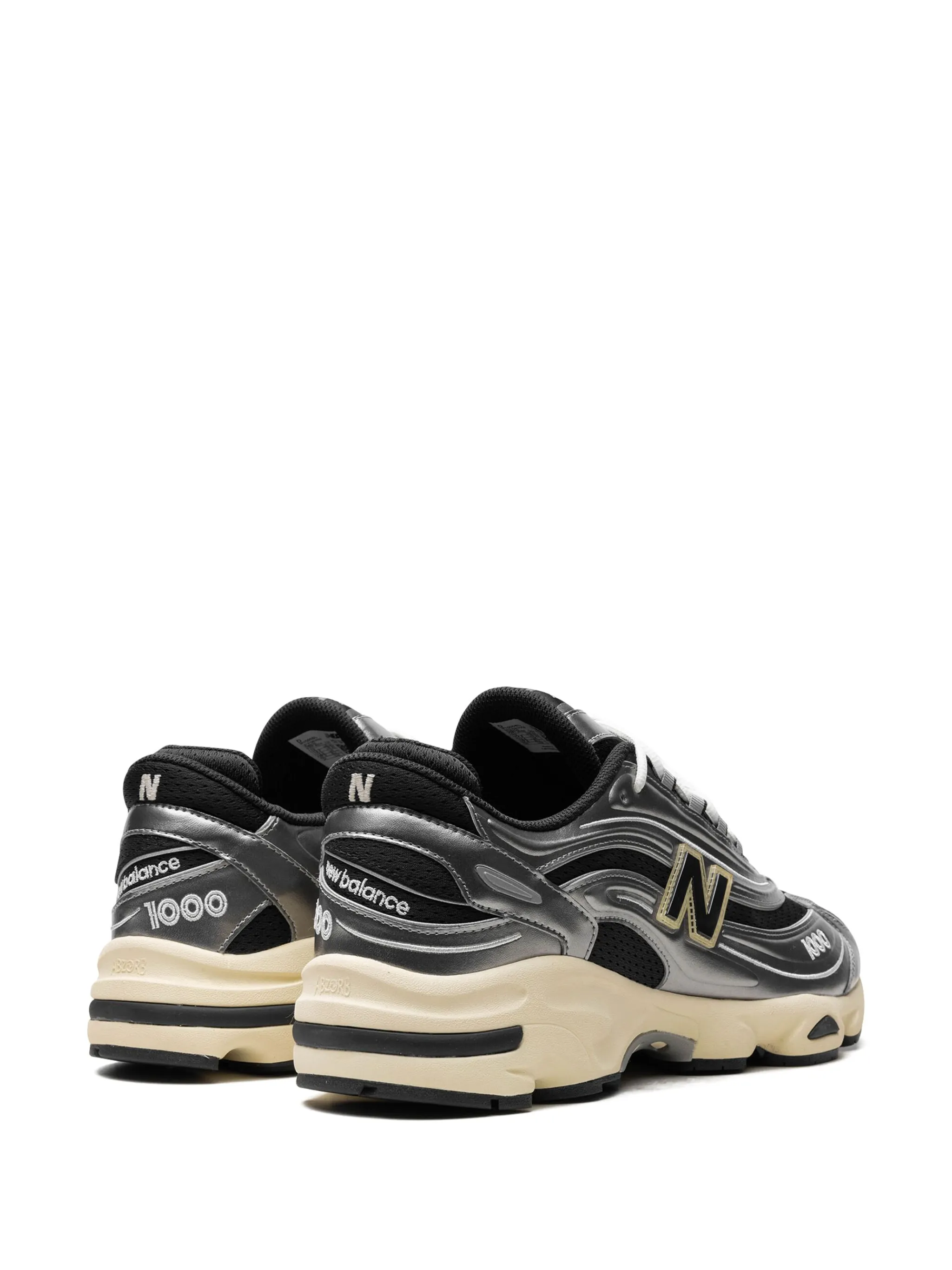 Кроссовки 1000 с эффектом металлик New Balance, серебристый — фото 3