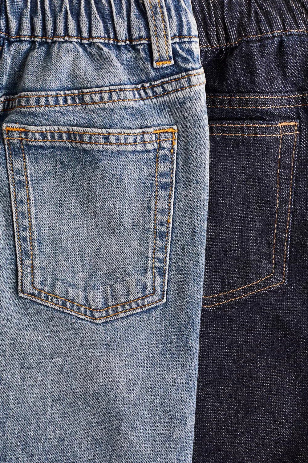 Комплект из 2 джинсов свободного кроя с зауженными штанинами H&M, Denimblau/Dunkles Denimblau — фото 2