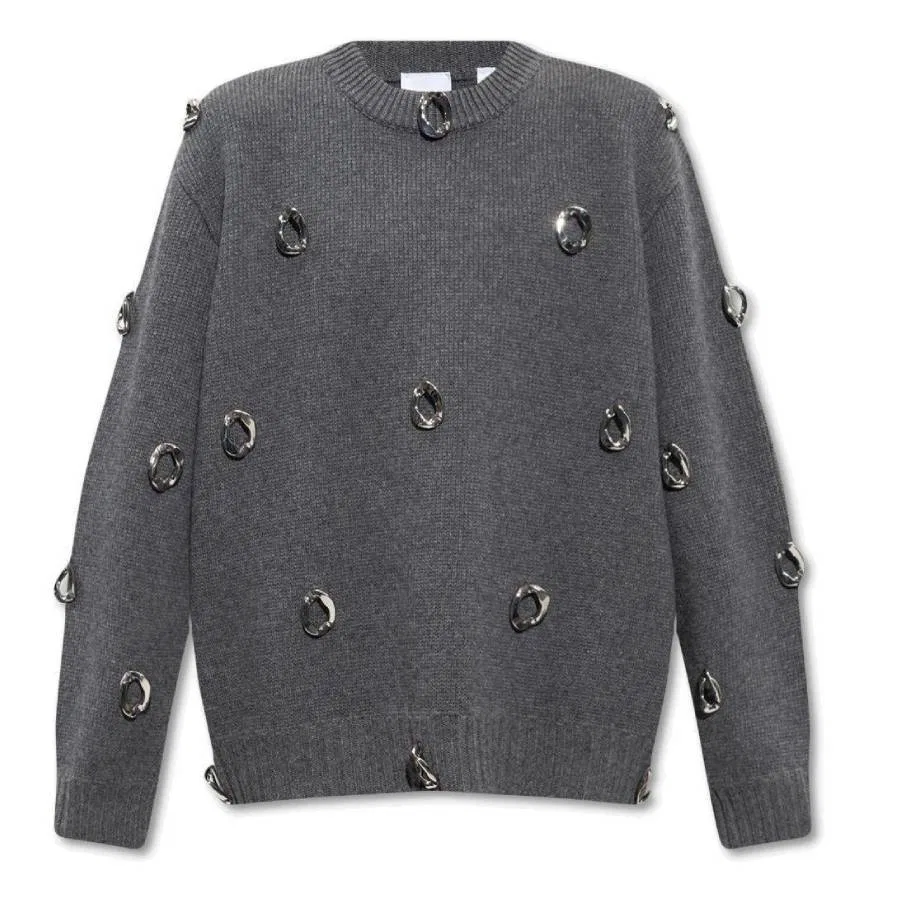 Свитер с длинным рукавом и круглым вырезом Burberry, Dark Grey