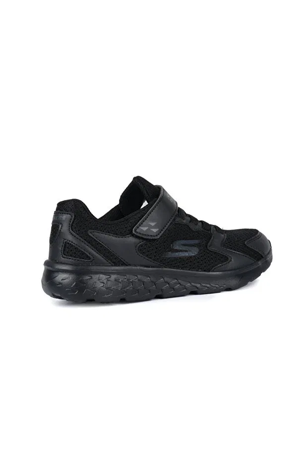 Детские кроссовки для девочек текстильные Go run 400 intrepid unisex children's shoes 998204l-bbk Skechers, Black — фото 4