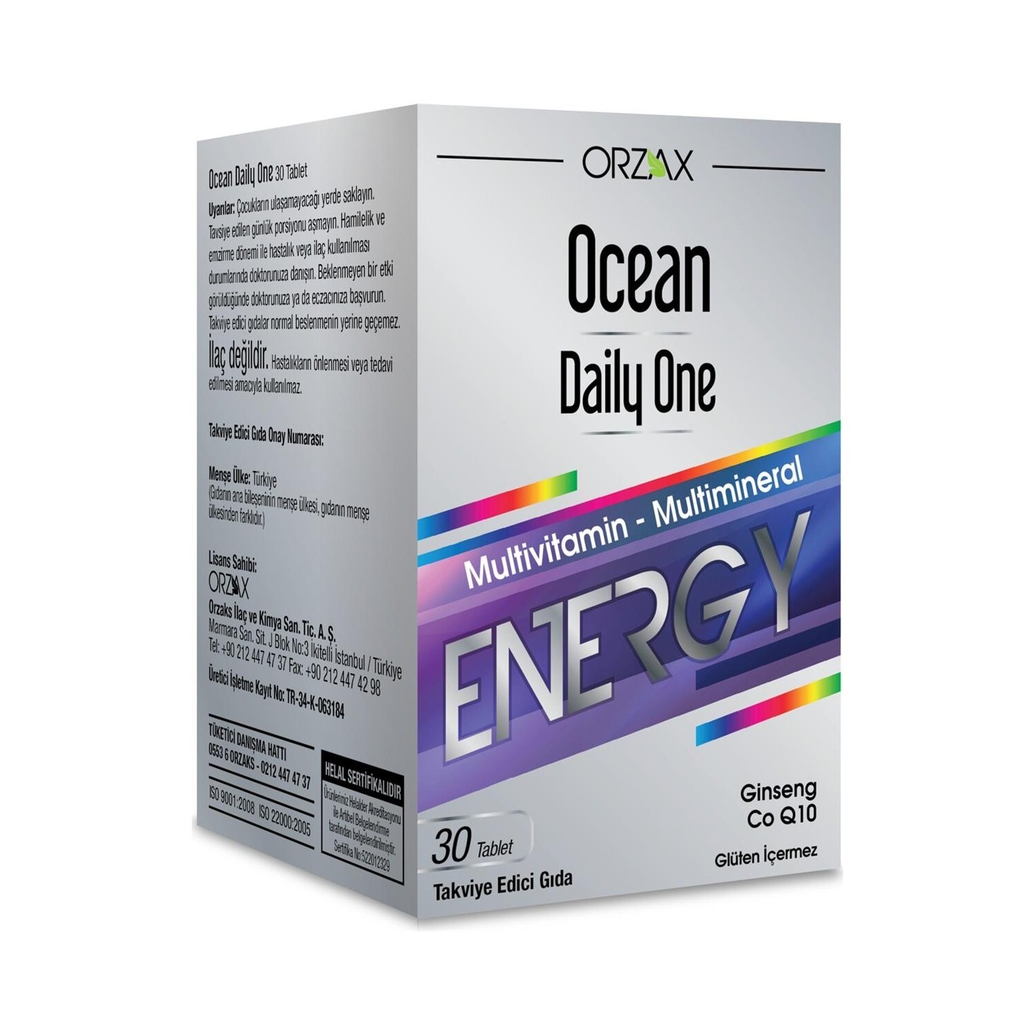 

Активная добавка Ocean Daily One Energy, 30 таблеток