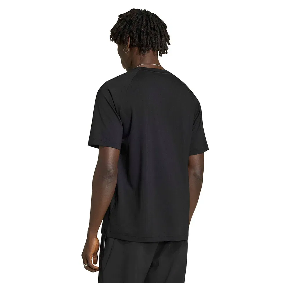 Футболка с коротким рукавом Tech Trefoil Essentials Adidas Originals, черный — фото 2