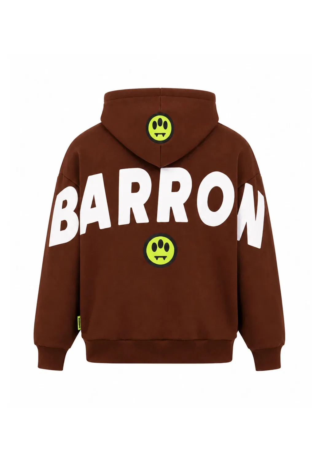 Худи макси с логотипом на спине, унисекс - худи Barrow, Brown — фото 2