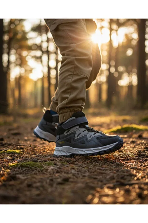 Детские ботинки для девочек водонепроницаемые Trekfo Foopi, Navy Blue Gray