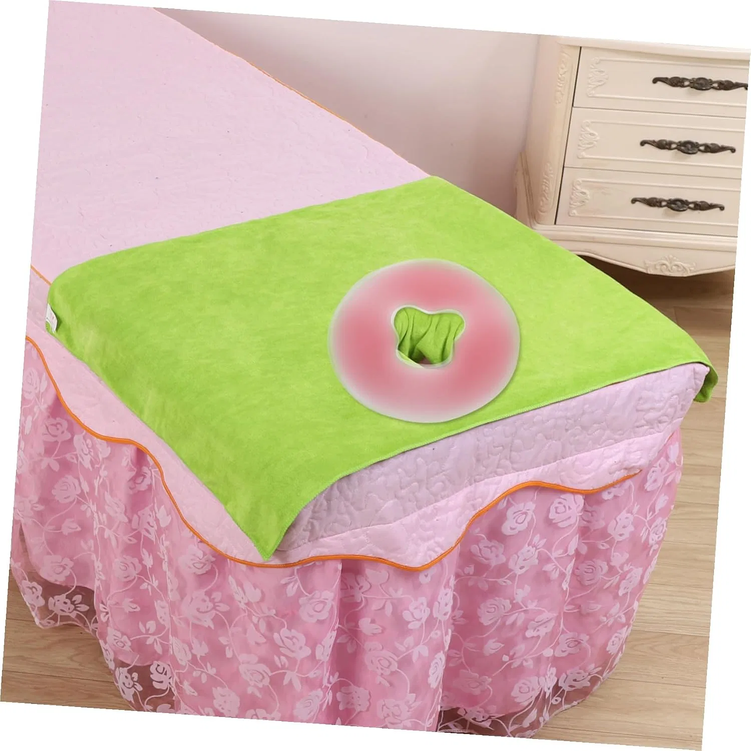 Массажная подушка для лица из силикона, MAGICLULU, 31x26.5x2.5 см, Pink — фото 3