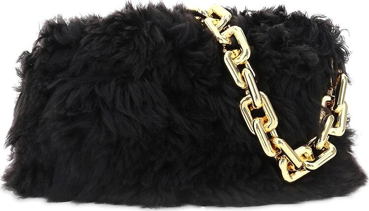 

Сумка Bottega Veneta Shearling Chain Bag Fondant/Gold, золотой
