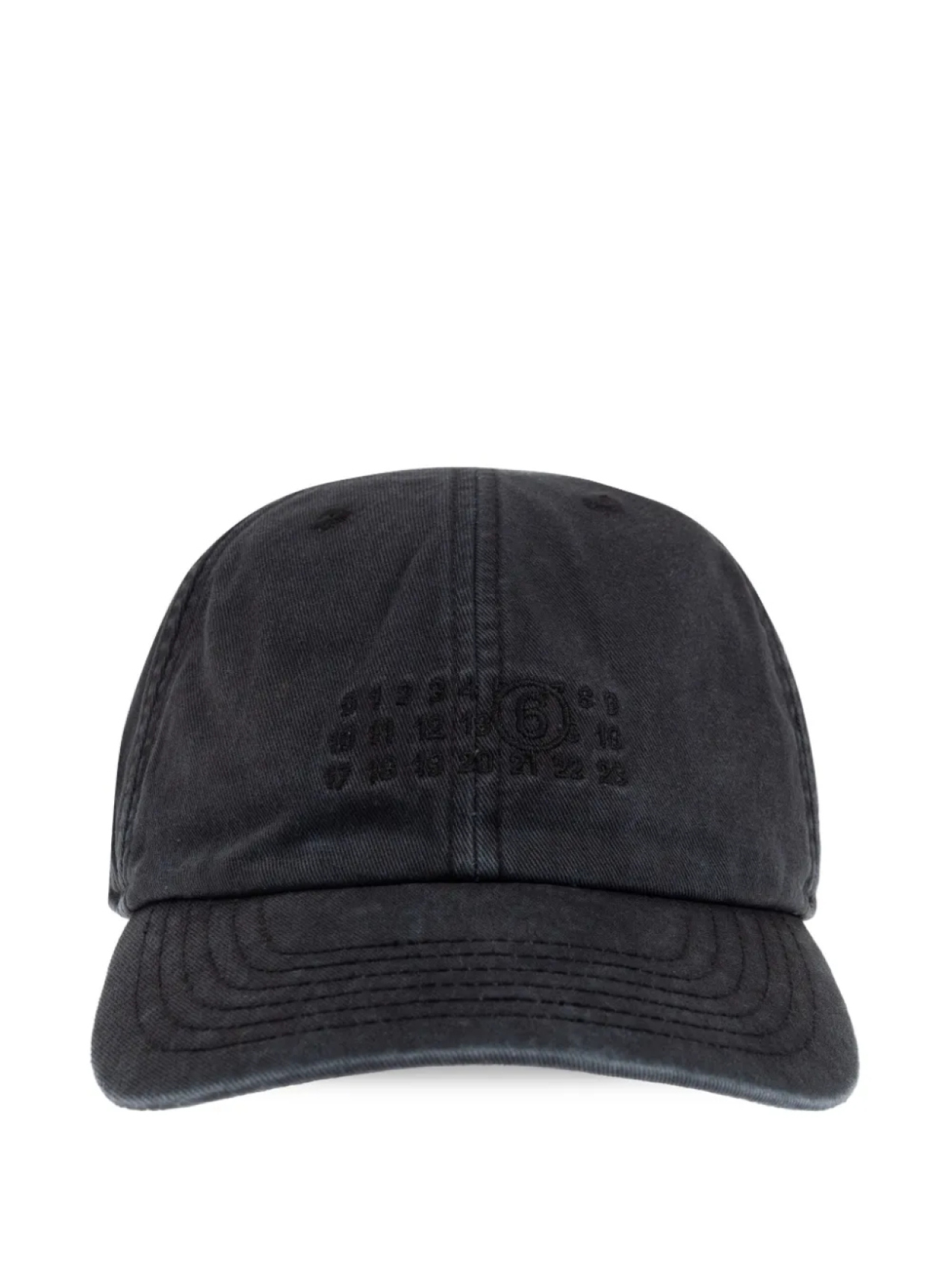

Кепка с мотивом в виде цифр MM6 Maison Margiela Signature, черный