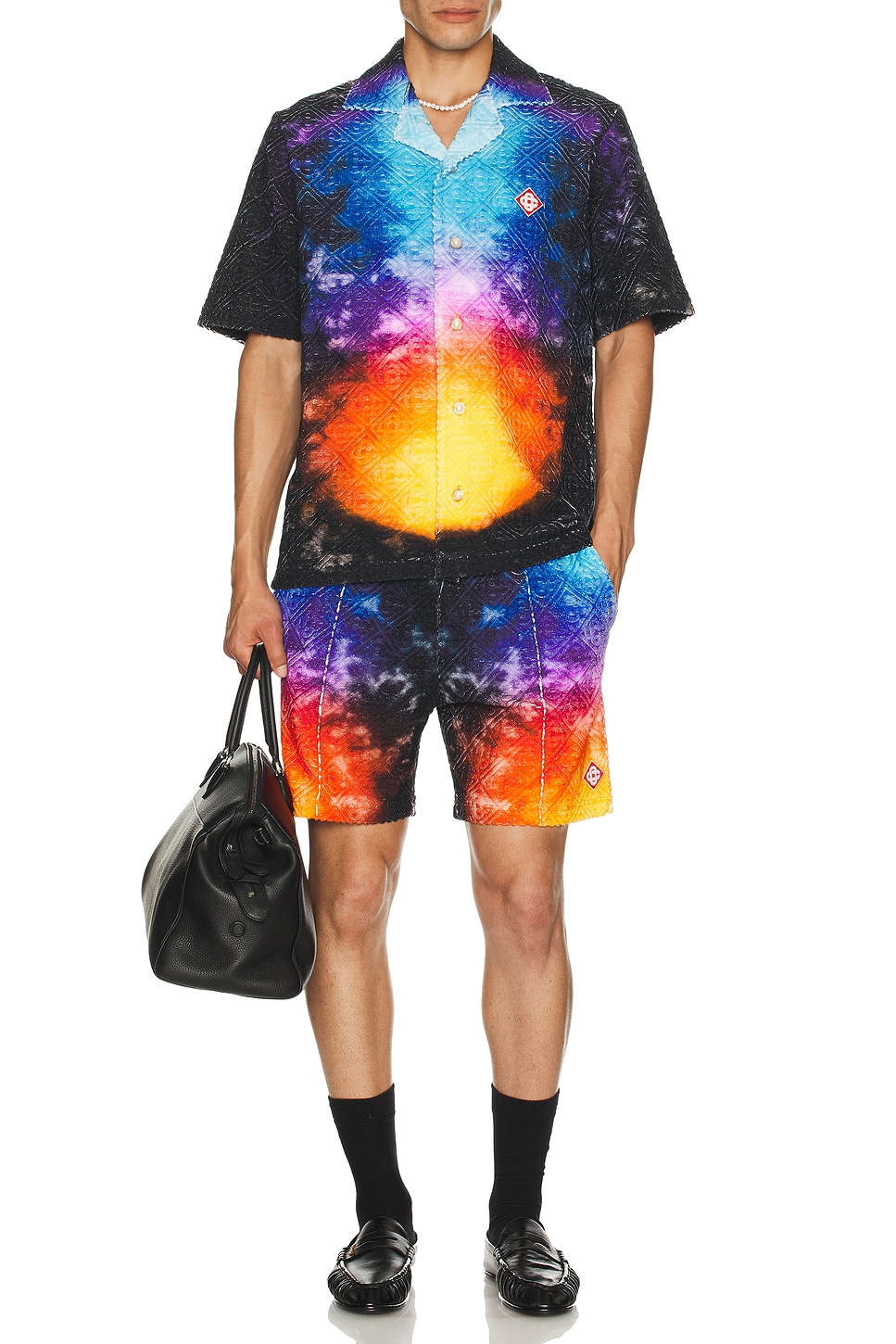 

Шорты с жаккардовым монограммным узором Casablanca, Tie Dye