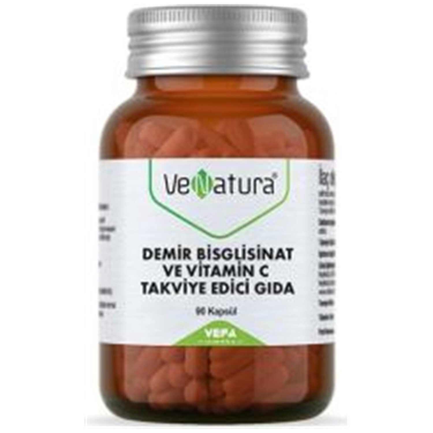 

Бисглицинат железа и аскорбилпальмитат Venatura, 90 капсул