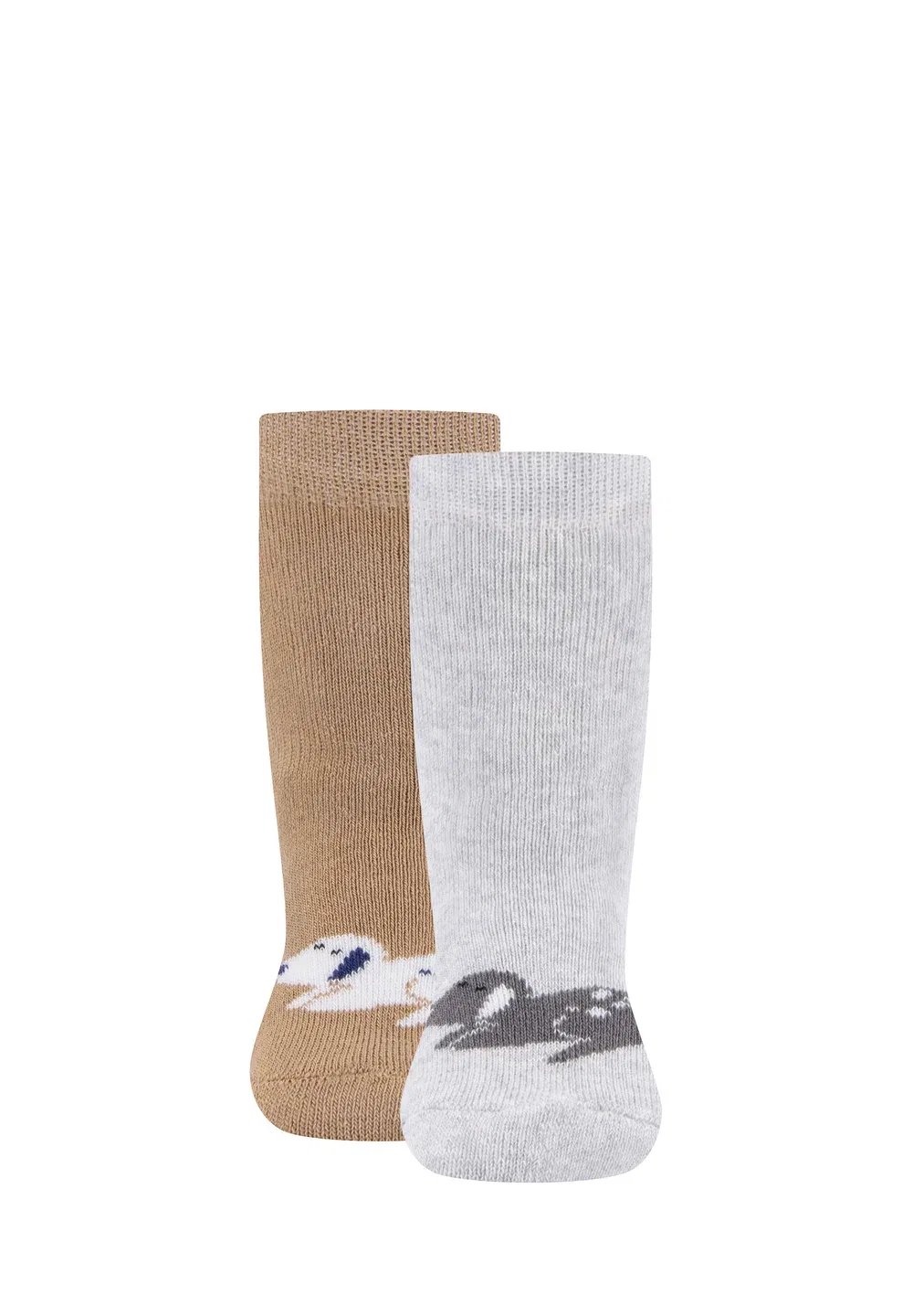 Stoppersocken 2er Pack Hund унисекс - носки Ewers, Grau/Camel