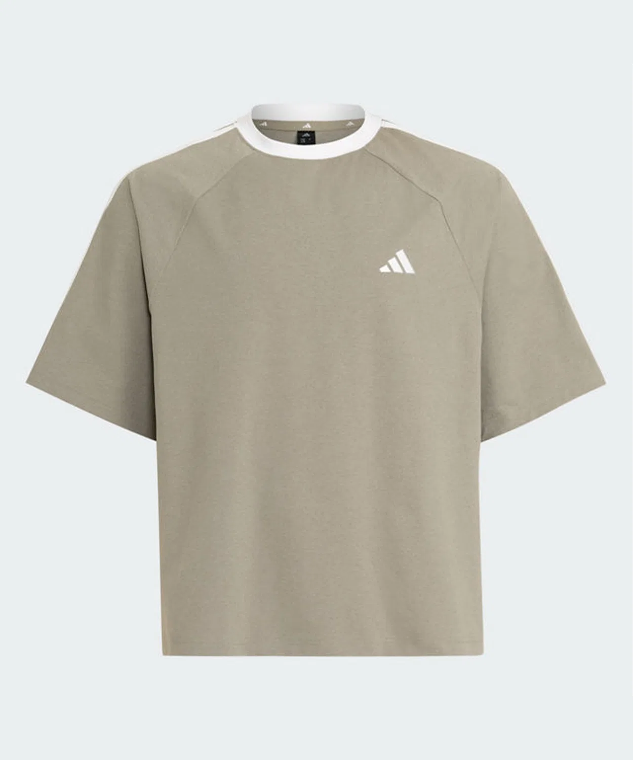 Мужская футболка оверсайз с длинным рукавомс тремя полосками Cool Feeling Adidas, Green
