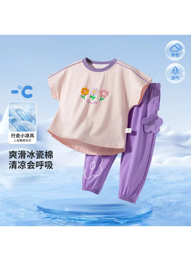Комплект для девочки дышащий Ice-Cool Bornbay, фиолетовый — фото 2