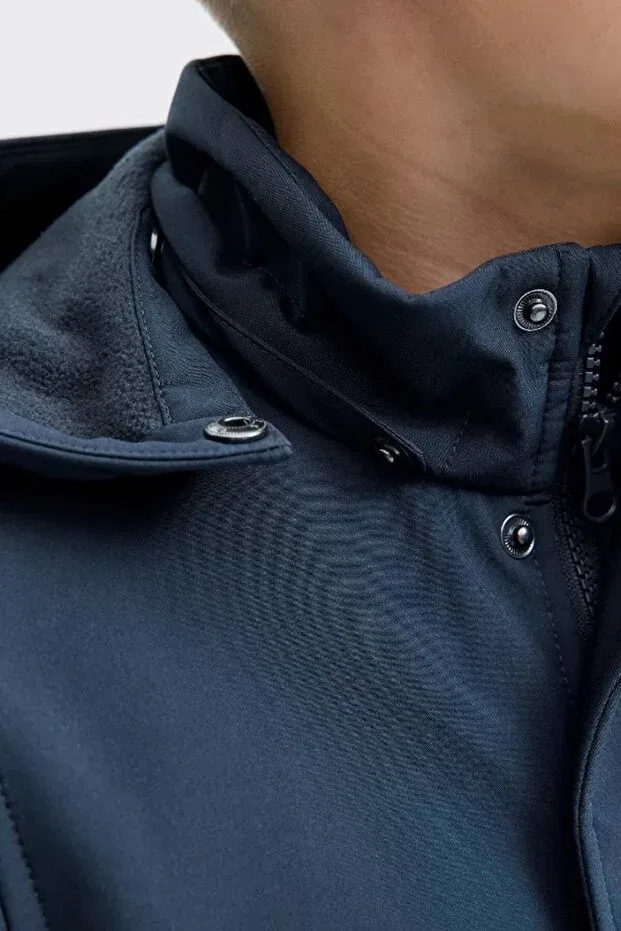 Детские свитшот для девочек с принтом Sportswear Jack & Jones, Navy Blue — фото 4