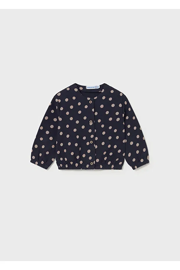 Детский комплект для девочек с принтом Mayoral, Navy Blue — фото 2