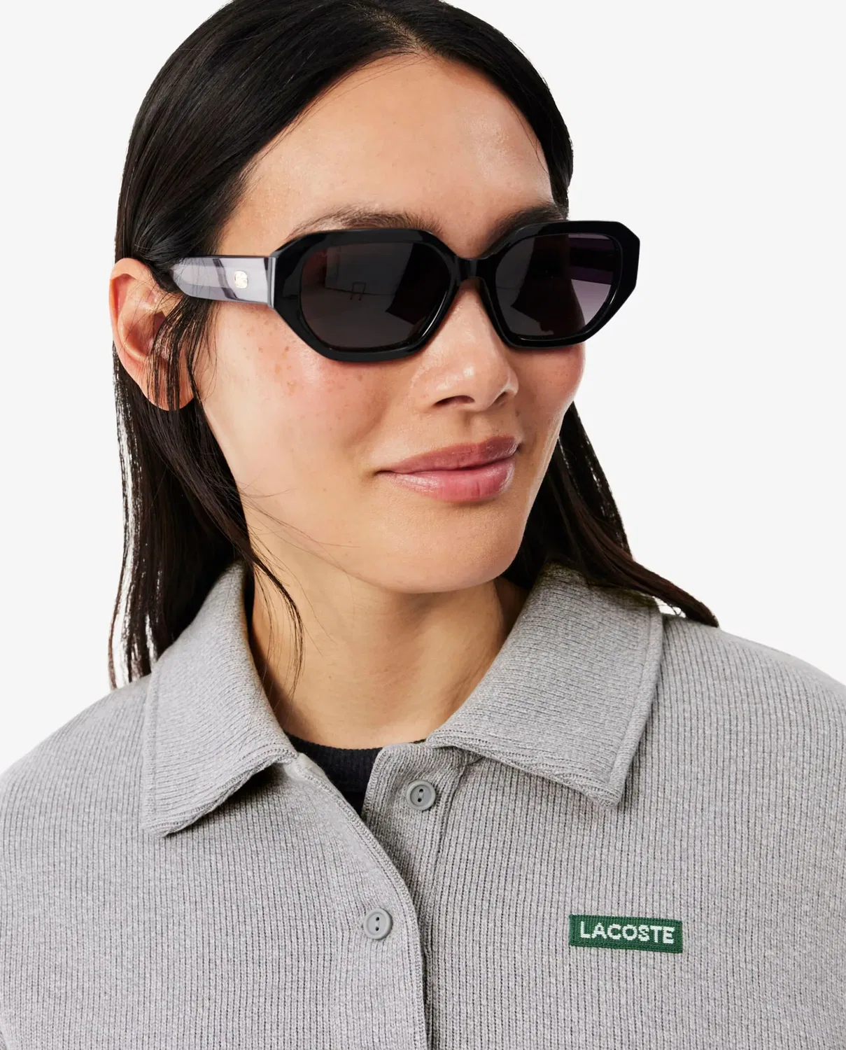 Свитшот женский Lacoste Gris Oscuro — фото 3