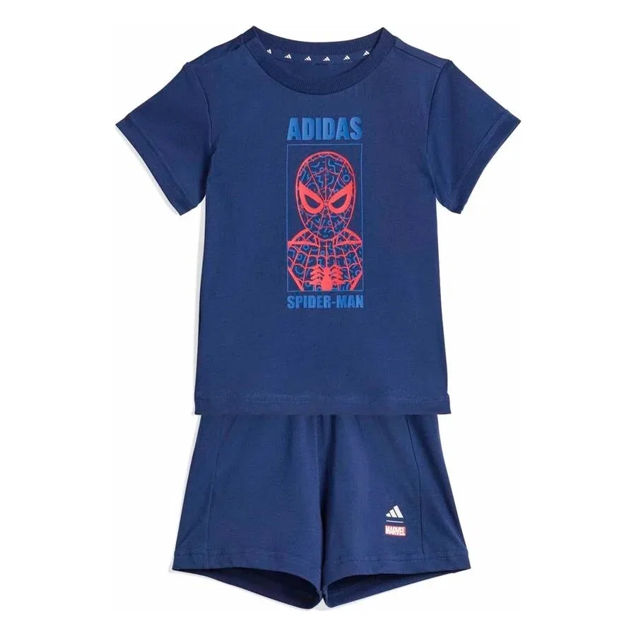 Детский спортивный комплект с шортами Mrvl Sm T Set adidas, Синий — фото 2