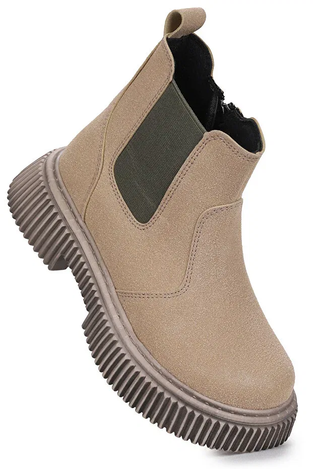 Детские ботинки для девочек на плоском ходу Penka Kiko Kids, Beige