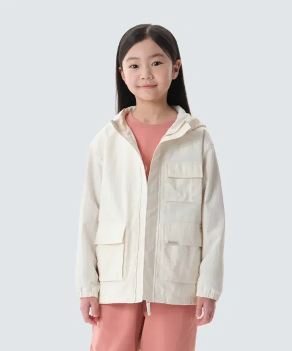 Ветровка детская CampLite, Snowpeak Apparel Kids, слоновая кость