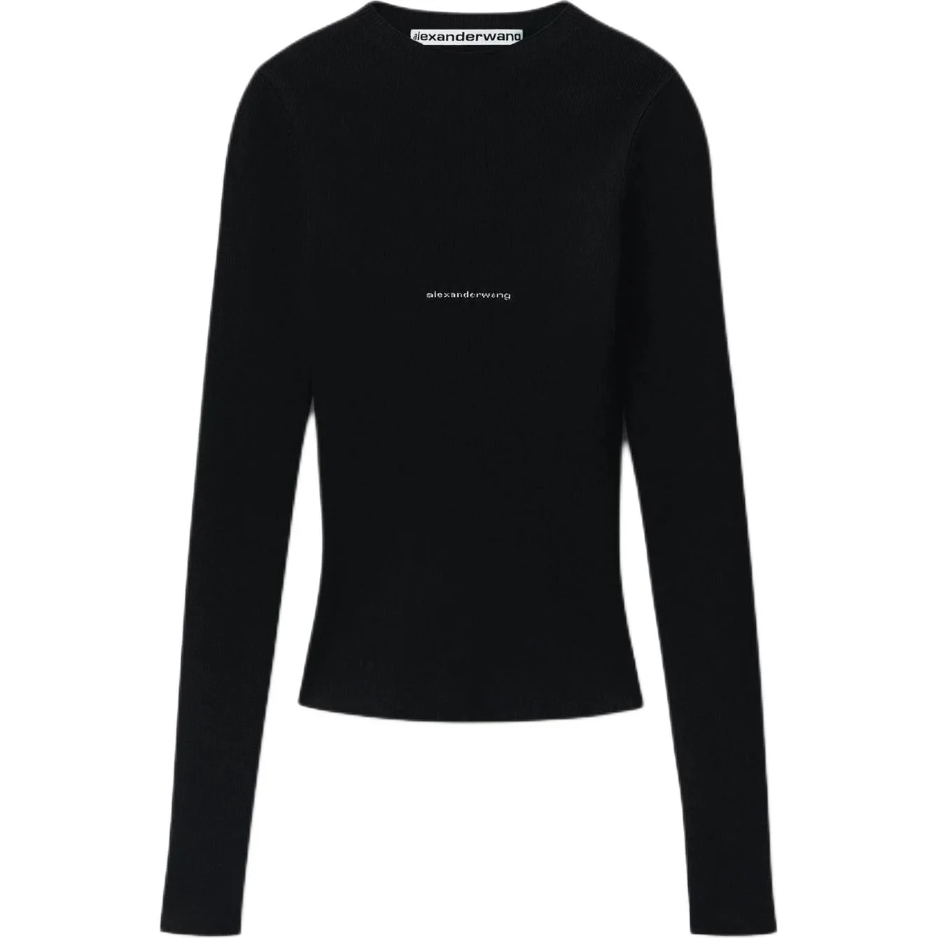 Топ с длинным рукавом Alexander Wang, черный