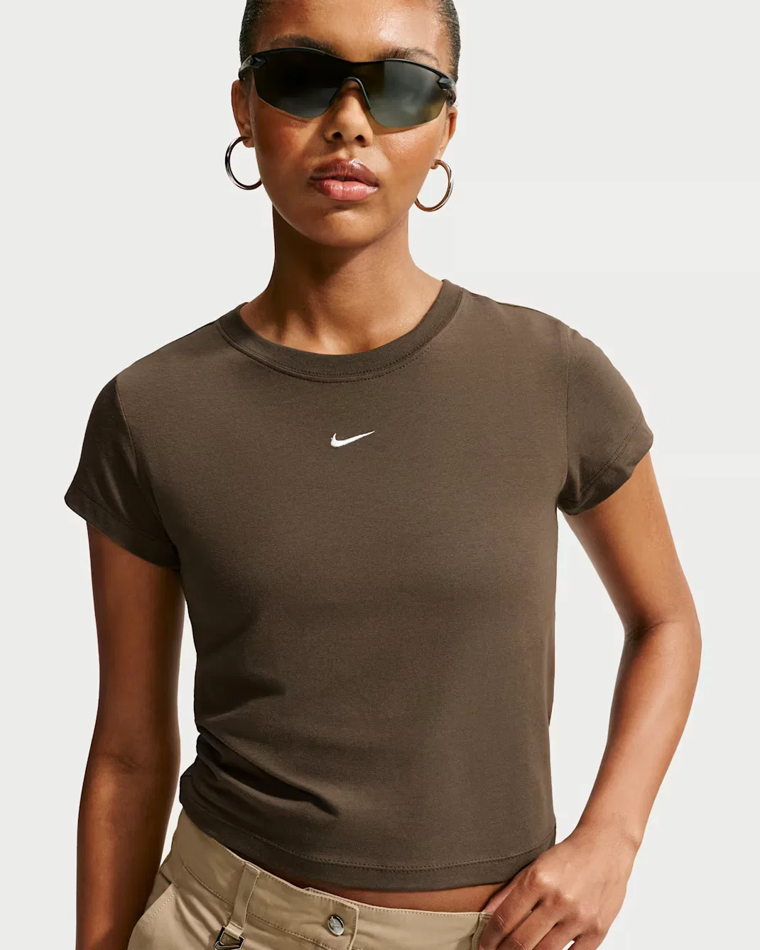 Женская футболка Nike Sportswear Chill Knit, Dark Hazel/Sail