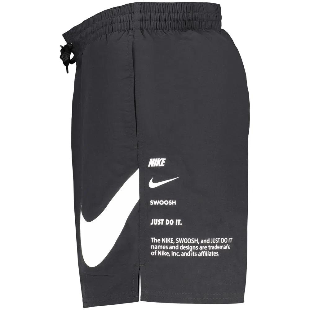 Мужские плавательные шорты с принтом и логотипом, Nike, Black — фото 3