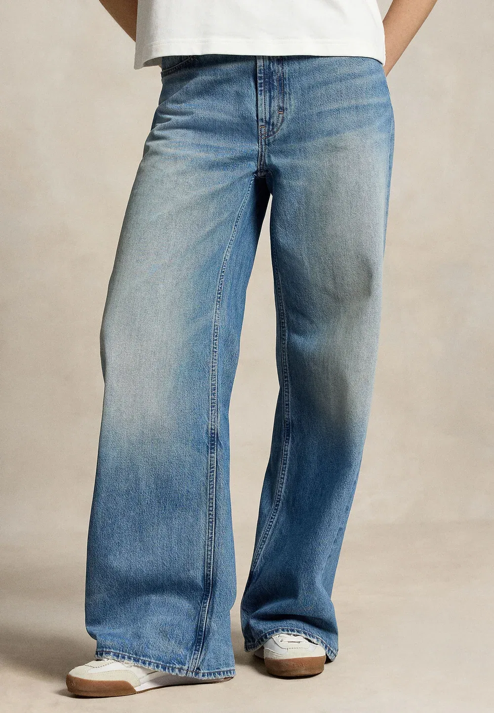 Свободные джинсы с широкими штанинами - широкие штанины Polo Ralph Lauren, Pali Wash
