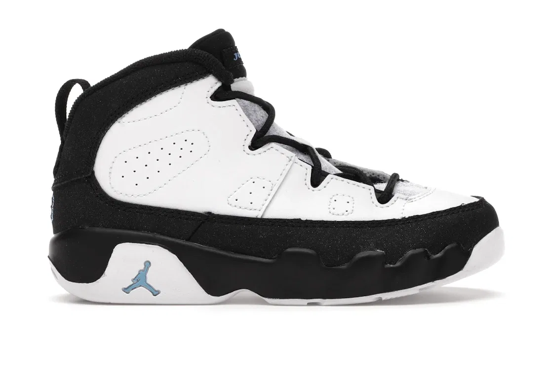 Детские кроссовки Lifestyle Jordan 9 Retro Jordan, White/University Blue-Black
