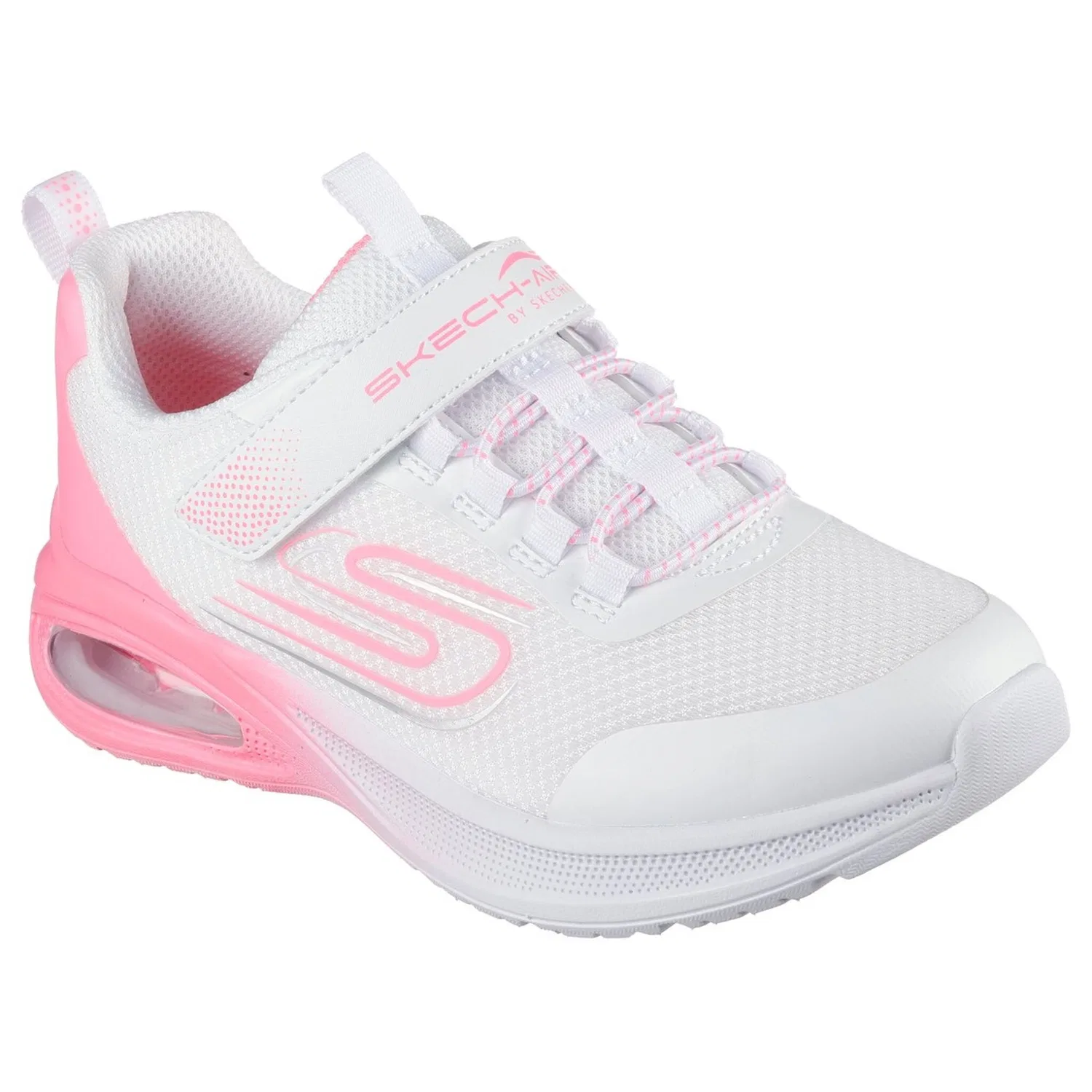 Детские текстильные кроссовки Slip-On Skechers, White/Pink