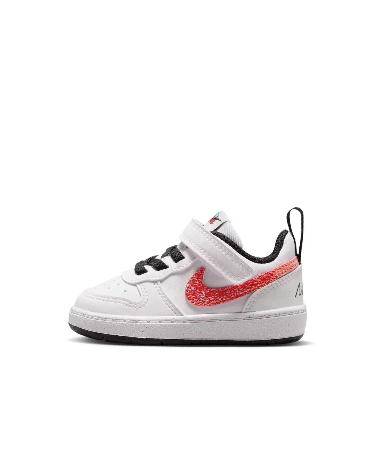 Детские кроссовки без шнуровки с липучкой Nike Court Borough Low, Белый