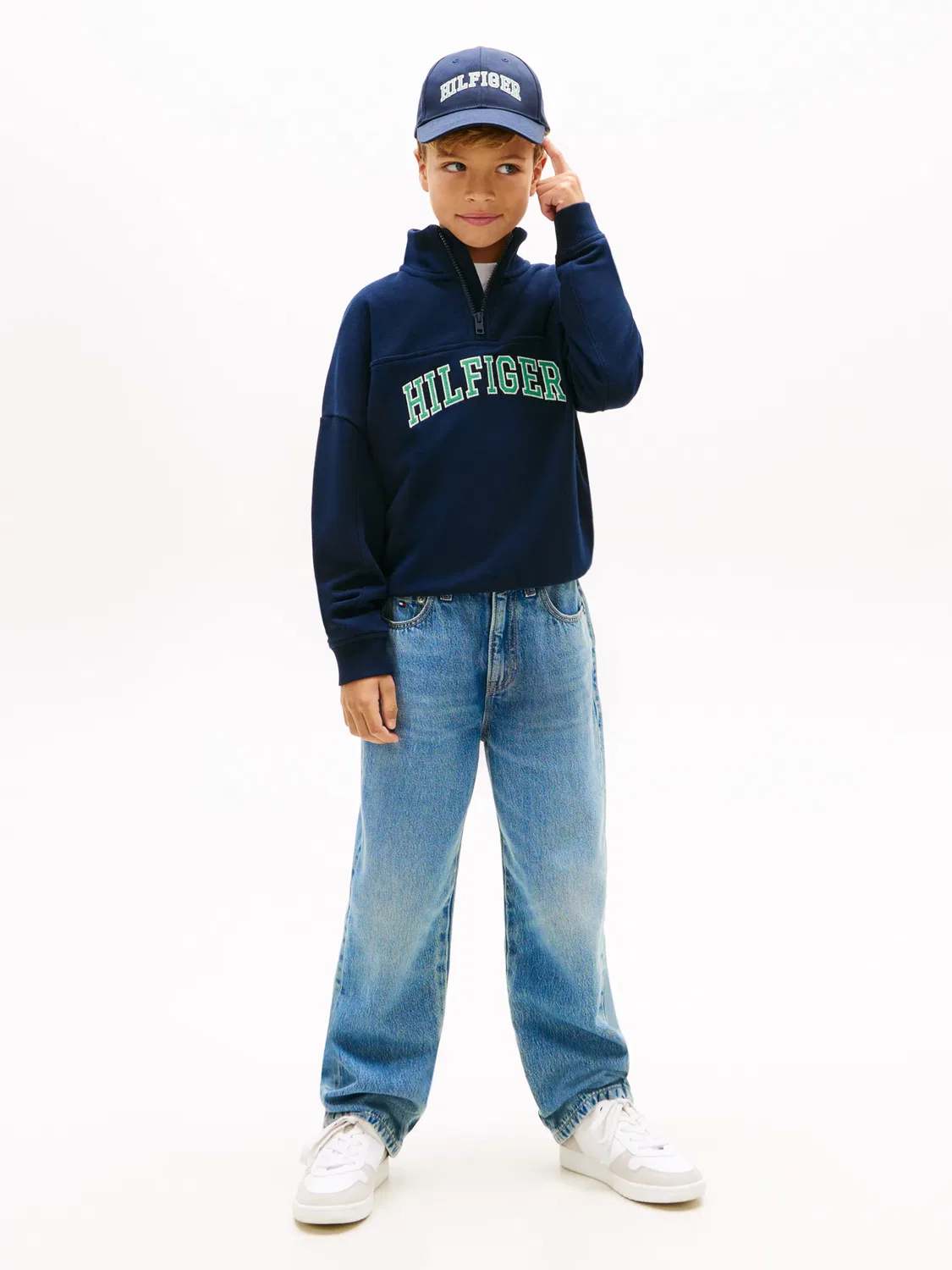 Детские джинсы для мальчиков широкие Tommy Hilfiger, Azul