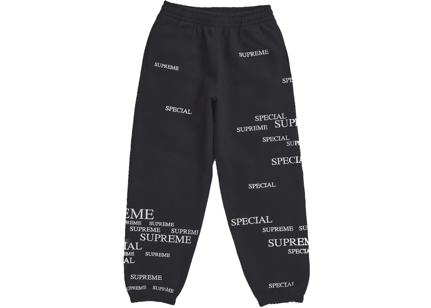 Мужские штаны из футера с принтом Supreme Sweatpant, Black