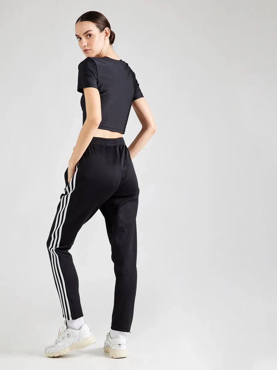 Брюки ADIDAS ORIGINALS Slim fit 'Adicolor' черного цвета — фото 3