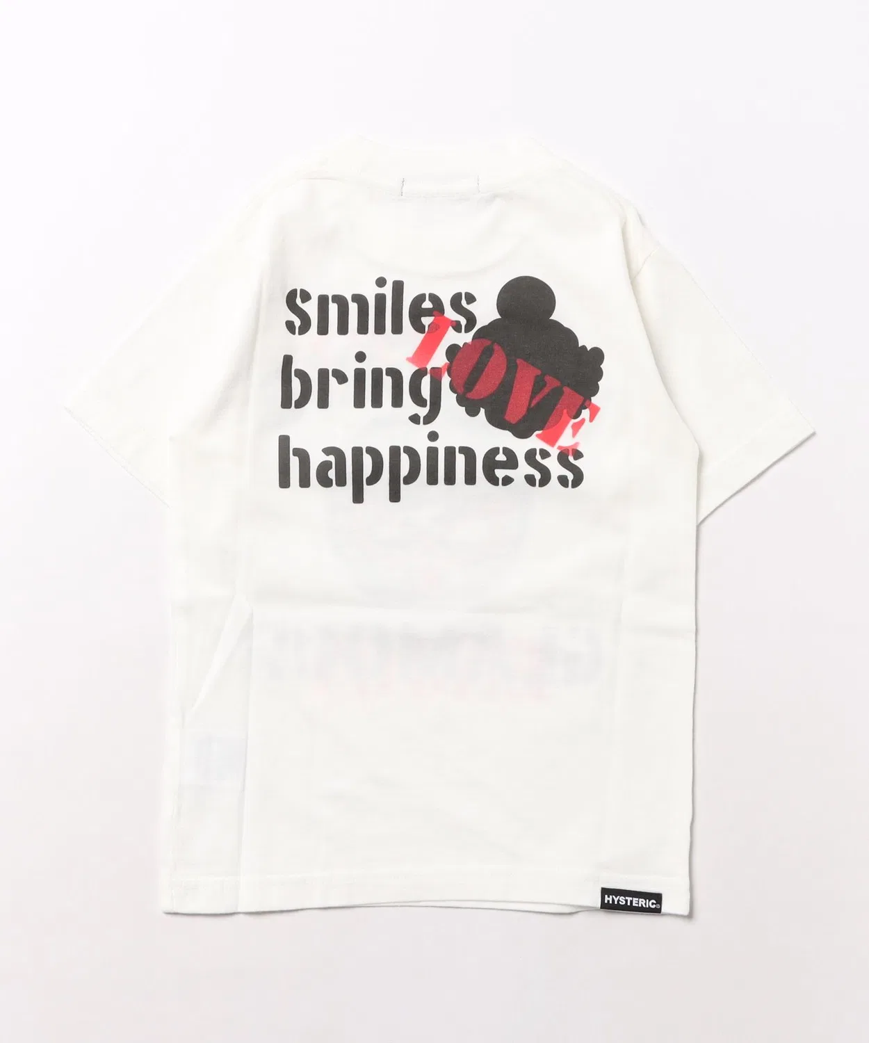 Детская футболка с принтом AIR BRUSH SMILE HYSTERIC MINI, White — фото 2