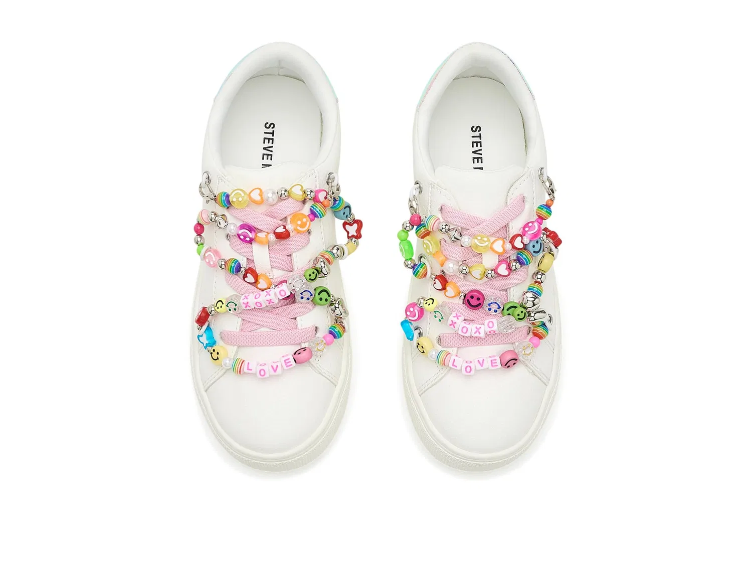 Балетки Hushed (для маленьких и больших детей) Steve Madden Kids, White — фото 3