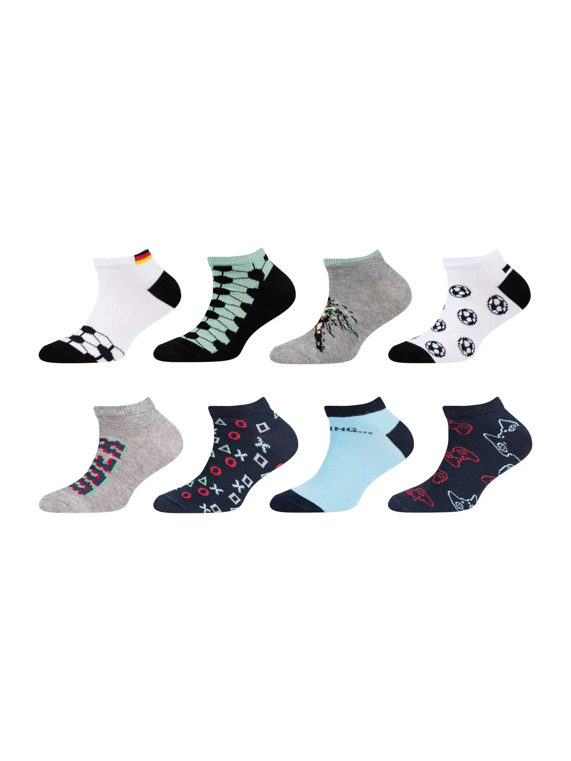 Носки Camano темно-синего светло-голубого серого, черного и белого цветов
