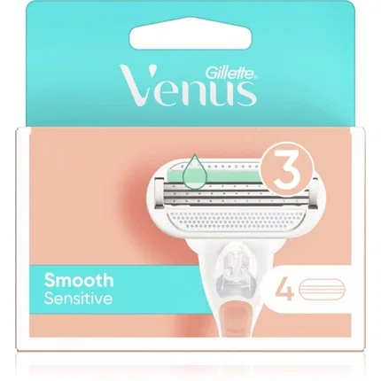 Сменные картриджи для бритвы Sensitive Smooth Gillette Venus, 4 шт.