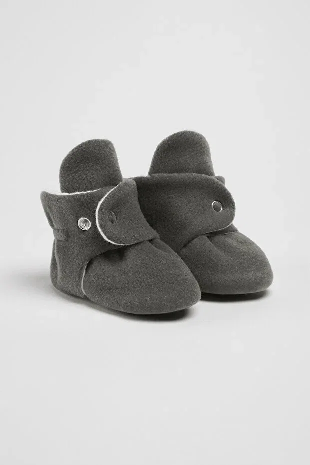 Детские домашние тапочки для девочек из флиса Babyzilla, Dark Gray
