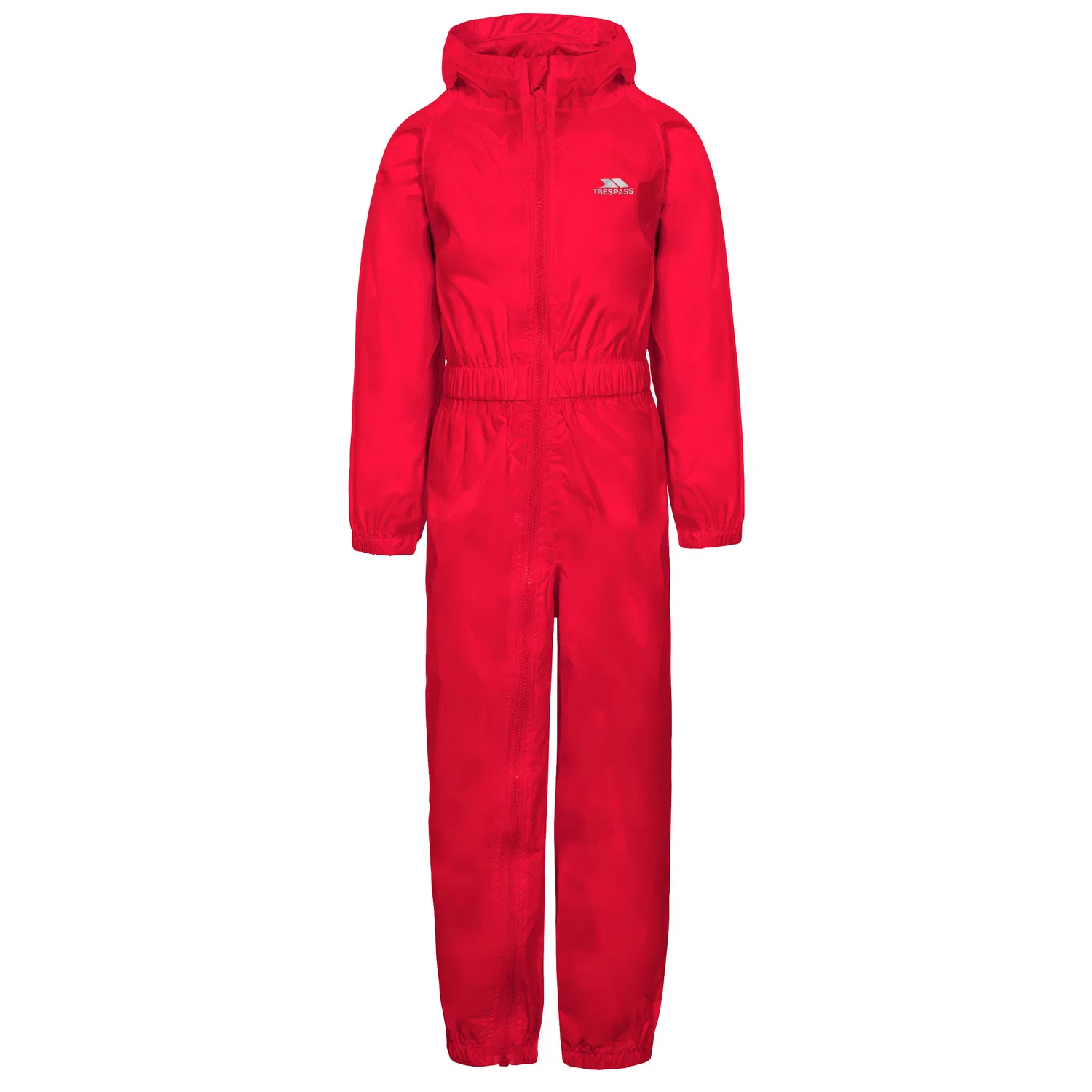 Детский дождевик-комбинезон с молнией Button Trespass, Red