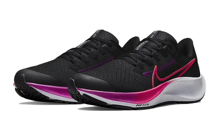 Детские кроссовки для бега с амортизацией Nike Pegasus 38, Black Purple — фото 4