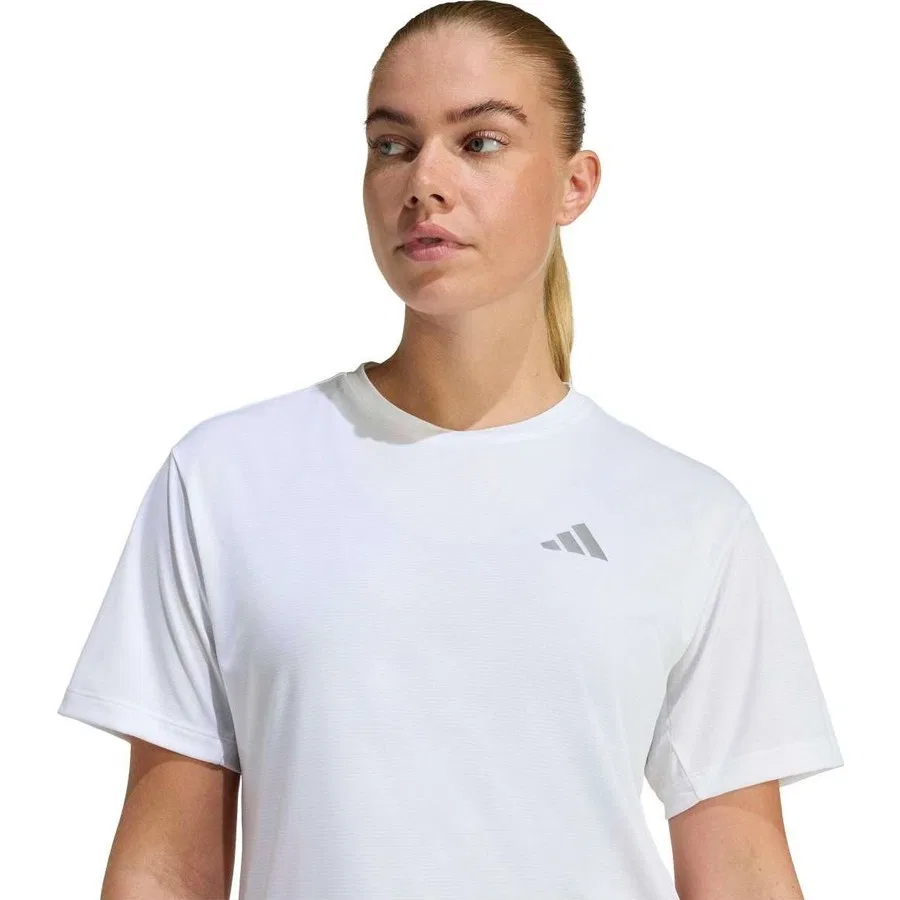 Футболка спортивная с принтом Running Essentials adidas, Белый — фото 2