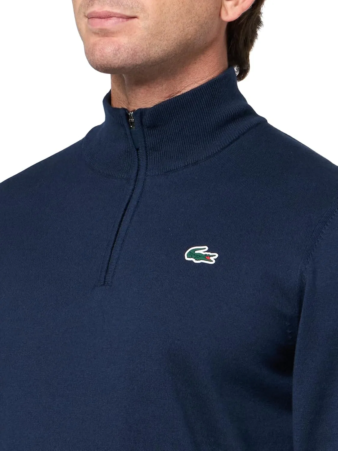 Мужская ветровка Lacoste для гольфа с застежкой-молнией на четверть длины — фото 3