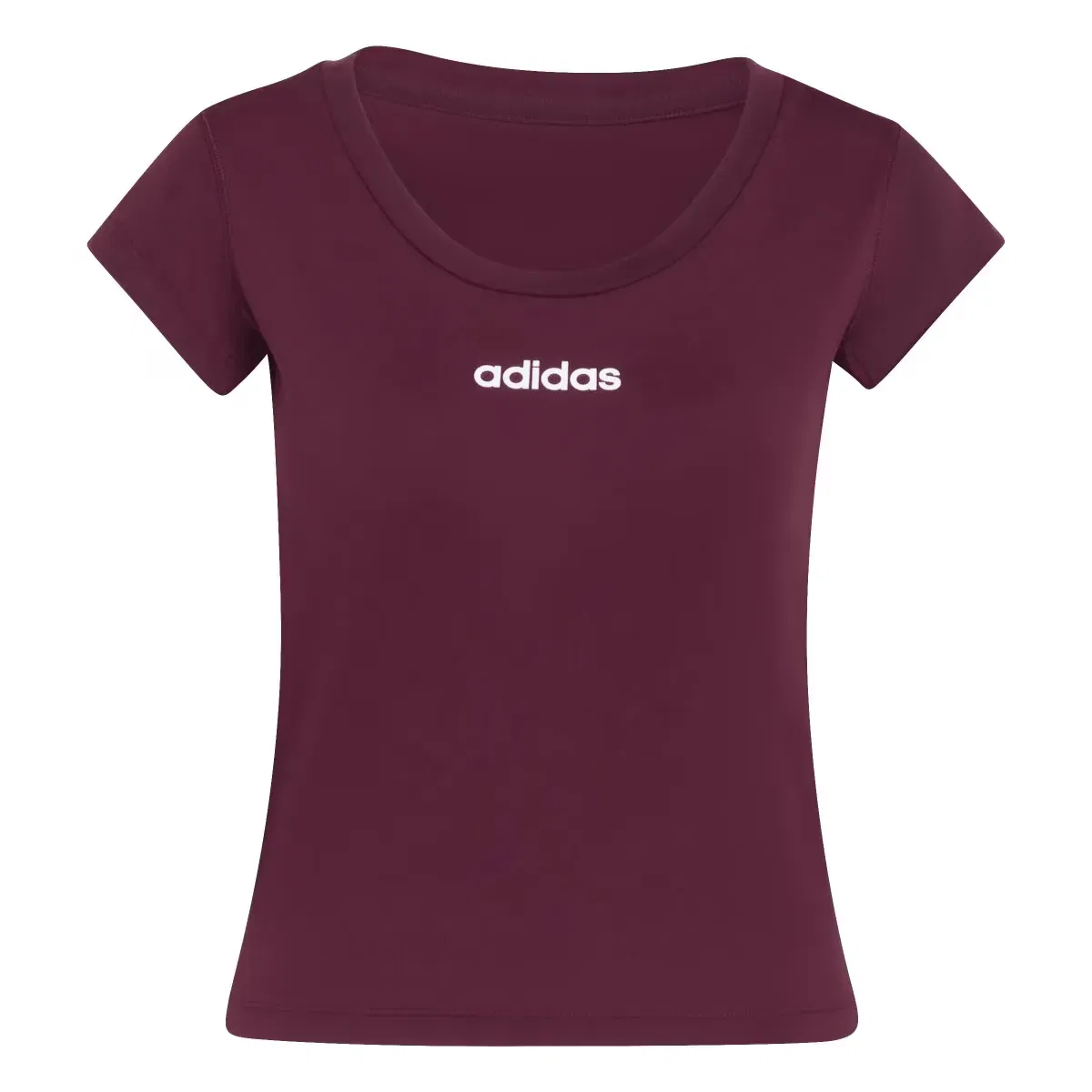 Женская футболка с принтом Workout Essentials Plus adidas, Bordeaux — фото 2