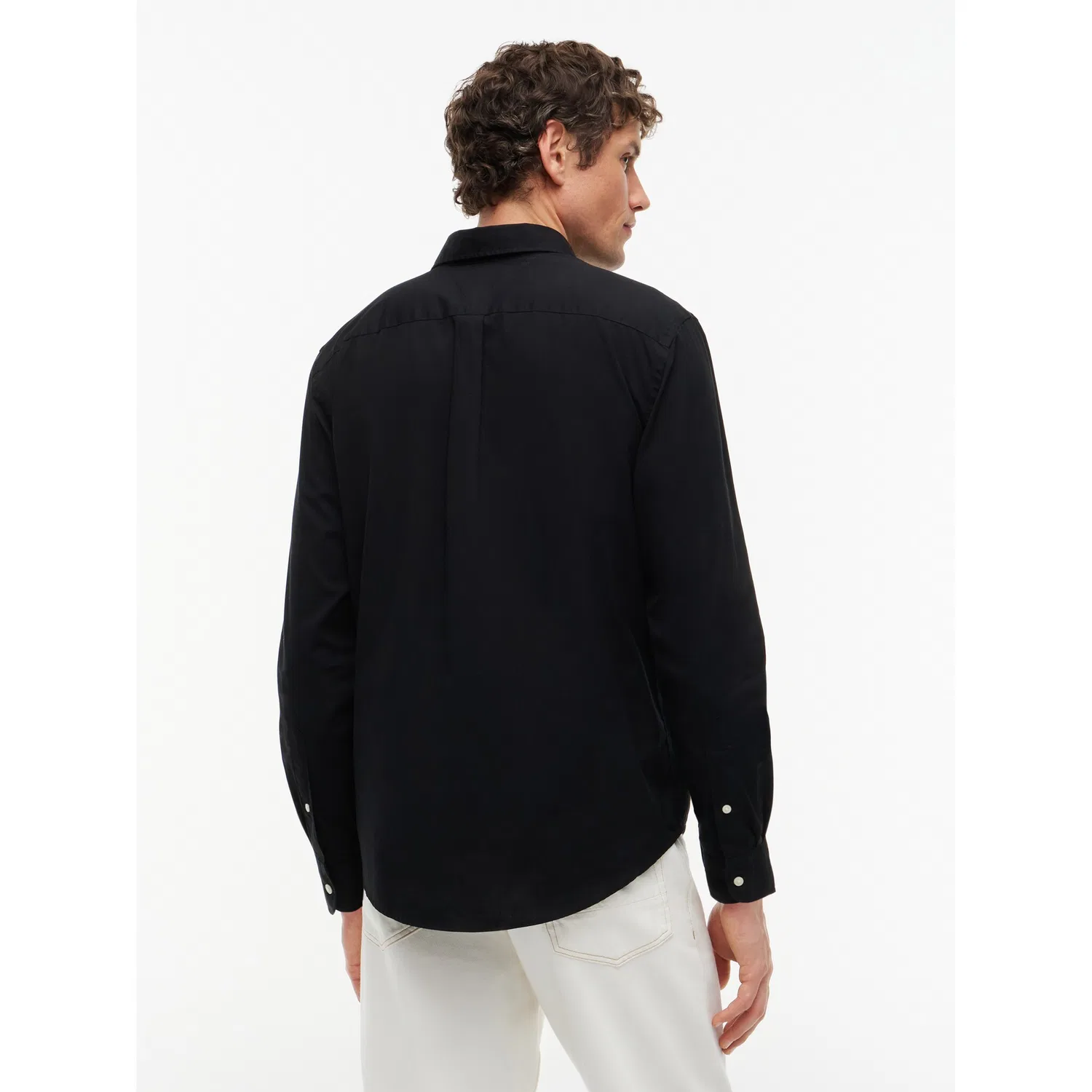 Мужская рубашка с длинным рукавом Regular Fit Tommy Hilfiger, Black — фото 3