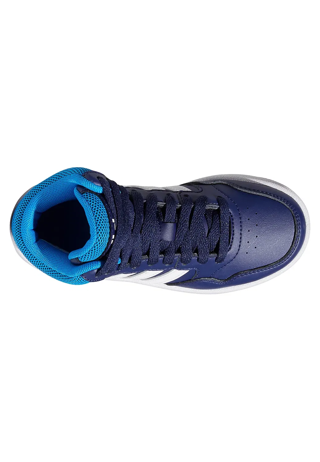 Кроссовки Hoops, цена около 3,0 тыс. долларов - высокие кроссовки Adidas Originals, Dunkelblau — фото 3