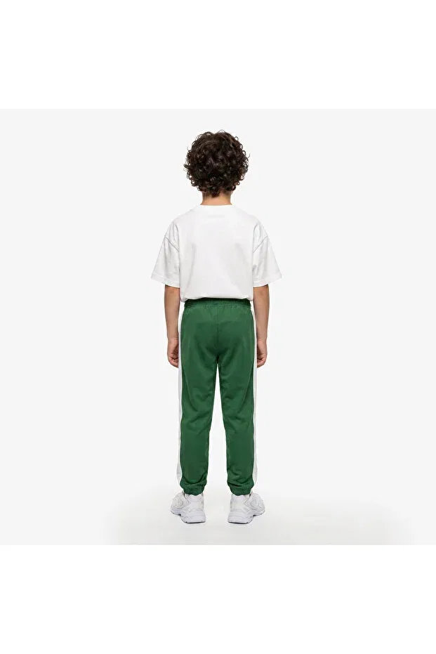 Детские спортивные штаны для девочек с принтом Sportsuit Colorblock Track Lacoste, 737-Green — фото 2