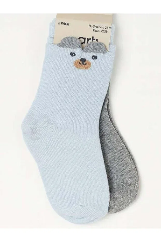 Детский комплект носков для мальчиков с принтом Teddy Bear Zekids, Blue — фото 3